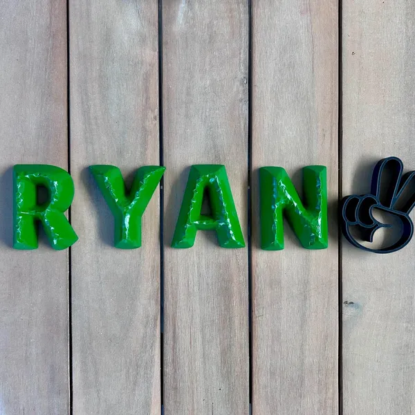 Personalised Faceted Name Letters