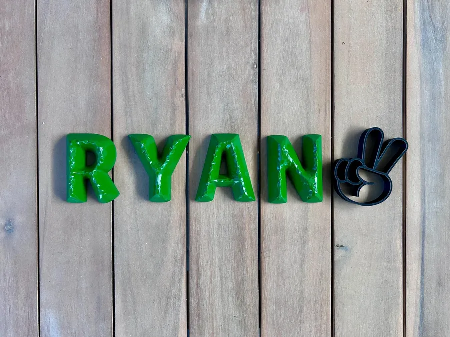Personalised Faceted Name Letters