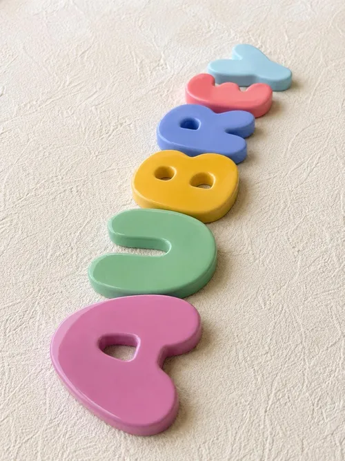Flat Chunky Bubble Letters