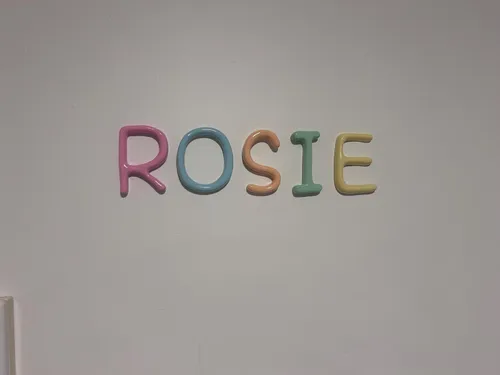 Rolled Clay-Look Letters