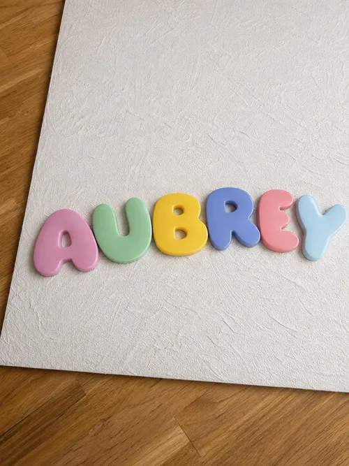 Flat Chunky Bubble Letters