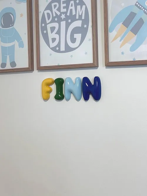 Glossy Resin Letters