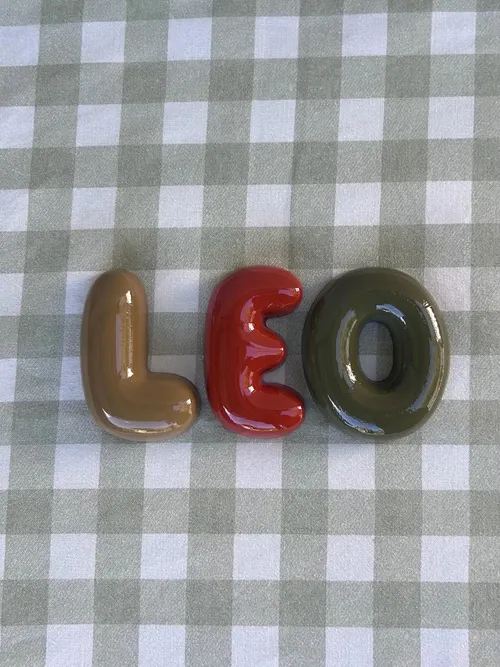 Glossy Resin Letters